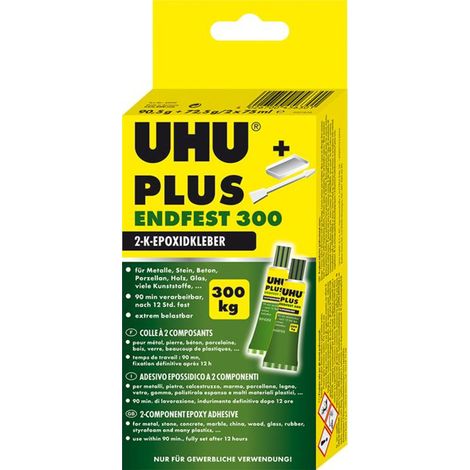 UHU plus Colle bi-composant 2K-Seringue 24ml/25g (Par 6)