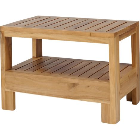Table basse en bois de teck Taille 60 x 40 cm (1/2)