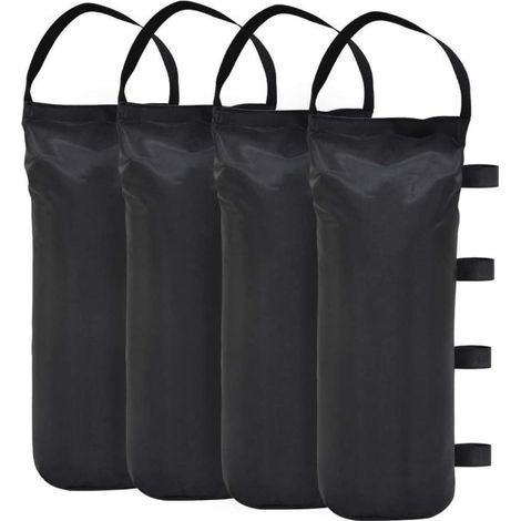 Sacs de lestage pour tonnelles et tentes de jardin - Qualité industrielle - Noir (1/4)