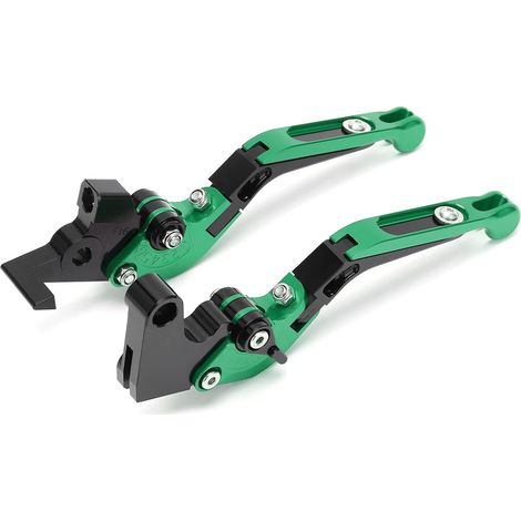 Leviers de Frein Courts 2 Pièces Leviers de Frein Remplacement en Alliage d'aluminium XJ6 DIVERSION 2009-2015 de (GREEN) (1/5)