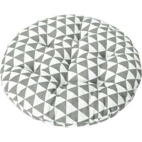 Rundes Bistro-Stuhlkissen (38 cm Durchmesser), dekoratives Sitzkissen für drinnen und draußen, weiches und dickes Stuhlkissen für Zuhause, Büro, Garten oder Terrasse