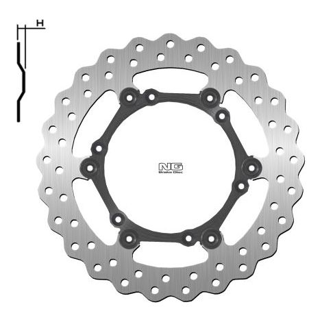 Disco de freno flotante KTM EXC 125-625 1990-2017 WAVE 260 mm delantero