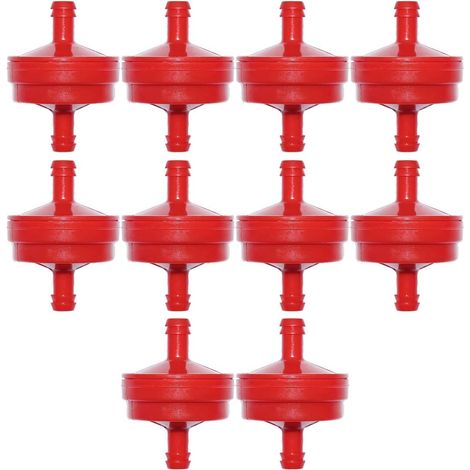 10 pièces/lot Filtre à carburant pour tuyau de 1/4" ID Artisan John Deere Toro Mower Engine. (1/5)