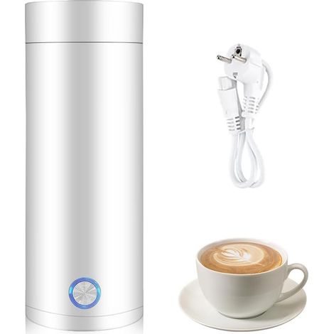Bollitore elettrico da 400 ml, bollitore da viaggio 3 in 1, piccolo, con rivestimento in acciaio inox, bollitore elettrico rapido con spegnimento automatico (1/5)
