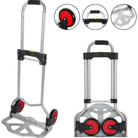 TolleTour Carrello manuale pieghevole in acciaio per sacchi da 60 kg Carrello multiuso