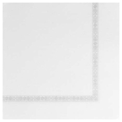 Serviette 39x39 cm Double Point Eco avec Liseret plus Blanc - Lot de 3 Colis de 1200 - Garcia De Pou Groupe