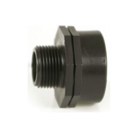 50PZ RACCORDO FILETTATO MAGGIORATORE PER TUBO IN POLIETILENE  mis. 3/4x1