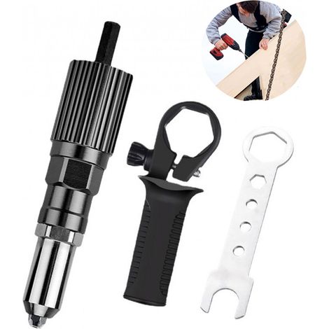 Pince à rivets pop ING, perceuse sans fil, pince à rivets aveugles, pour perceuse sans fil, jeu de pinces à rivets pop, pince à rivets, porte-rivets pour perceuse (1/5)