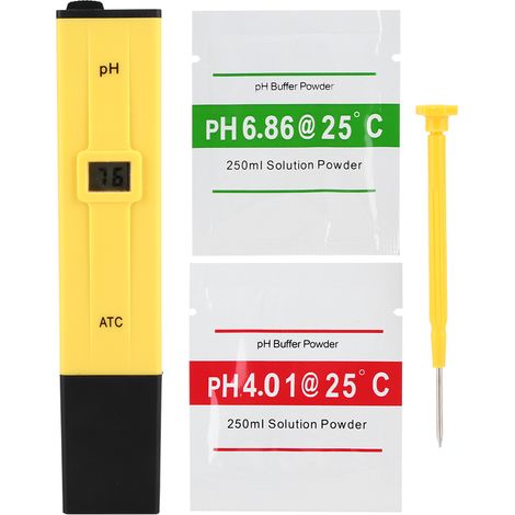 Analyseur de pH numérique portable de poche pour eau de piscine et aquarium