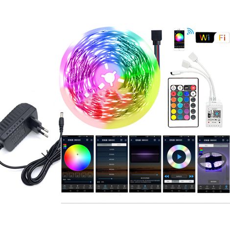 Kit de ruban LED intelligent avec contrôleur WiFi 5M (1/5)