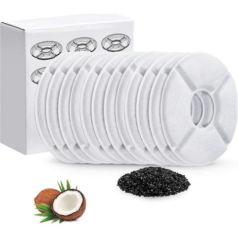 Lot de 8 filtres de rechange pour fontaine à eau pour chat - Accessoires pour animaux (1/5)