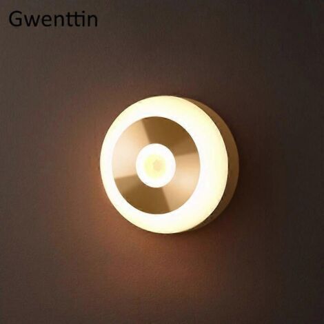 Lampe de nuit LED portable à détecteur de mouvement, avec crochet magnétique, pour la maison, le placard, la chambre ou le couloir. (1/5)