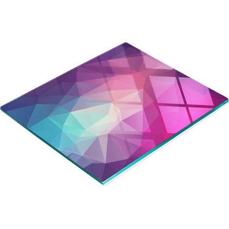 Tabla de cocina de vidrio templado con gr谩ficos abstractos decorativos 60x52 cm (1/5)