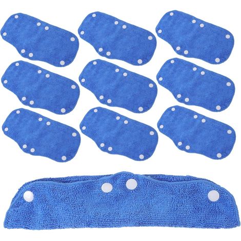 10 pièces Lot de Bandeaux Absorbants pour Casque de Sécurité Lavables Confortables et Respirants Doublure Polyester Douce avec Bouton-Pression Faciles à Installer et Réutilisables (1/5)