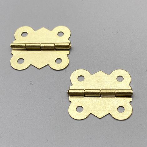 Boîte à bijoux, coffret cadeau, charnière papillon en dentelle, quincaillerie pour meubles, boîte en bois à charnière à 180°, petite charnière à couvercle rabattable
