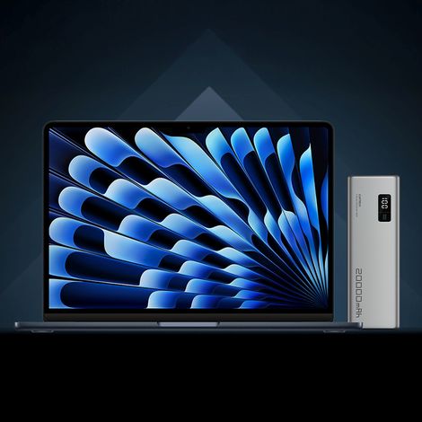 Batería externa de 20000 mAh USB-A USB-C 150 W - gris