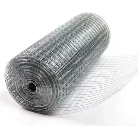 Stockcloture Grillage Volière Galvanisé, 25m x 0,92m, Maille 12,7mm, épaisseur Fil 0,9mm (1/4)