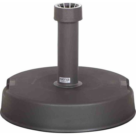 Betonständer 30 kg rund, anthrazit Kunststoffrohr 19-54 mm, mit Handmulden (1/4)