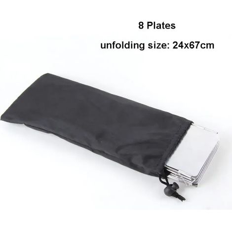Plaques 8/9/10/12/14/16 Pare-vent pour réchaud à gaz, idéal pour le camping, les pique-niques et la cuisson en extérieur. Écran coupe-vent en alliage d'aluminium pour réchauds portables. (1/5)