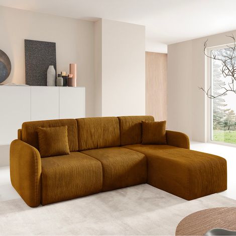 3-Sitzer-Wende-Ecksofa mit Bettkasten Dora Braun (1/5)