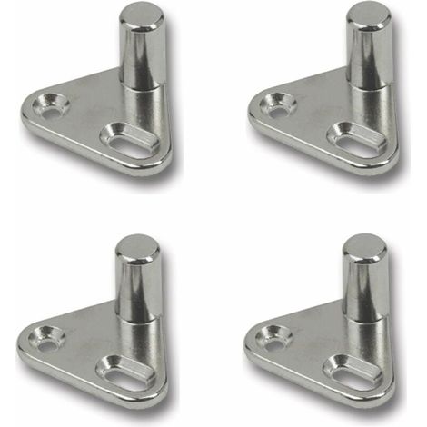 Boulon de fermeture à visser pour serrure espagnolette – Acier métal – Réajustable par trou longitudinal – Pour volets battants (1/2)