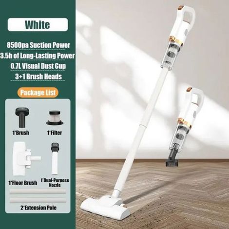 Aspirateur à Main Sans Fil,Puissant 120W,8500PA Mini Aspirateur pour Voiture,Aspirateur de Table Professionnel pour Poils (1/4)