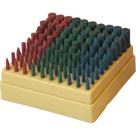 Kit 100 mole in gomma abrasiva per lucidare gambo 3 - Rosver - MGA Kit - 1 pz