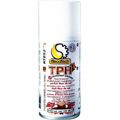 TPH - Traitement Purifiant Habitacle Parfum Fleur de cuir 125ml Mecatech