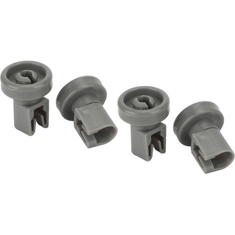 Lot de 4 roulettes de rechange pour panier inférieur de lave-vaisselle AEG Favorit, Privileg et Zanussi. (1/5)