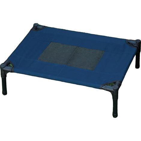 Cama elevada para perros, estructura de acero, tejido Oxford 600D, 61x46x18 cm, apta para perros y gatos, con almohadillas antideslizantes. (1/5)