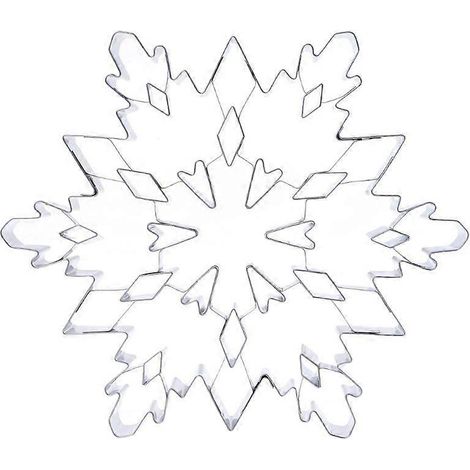 3D-Weihnachtsschneeflocken-Ausstechform aus Edelstahl für Kuchen, Kekse und Plätzchen – ideal zum Selberbacken