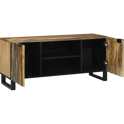 Meuble TV,Banc TV,Armoire TV Marron 105 x 33 x 46 cm bois de manguier massif CFW956479 (1/5)