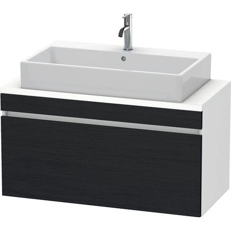 Meuble de sous-console DURASTYLE 512x1000x478mm chêne noir / blanc mat