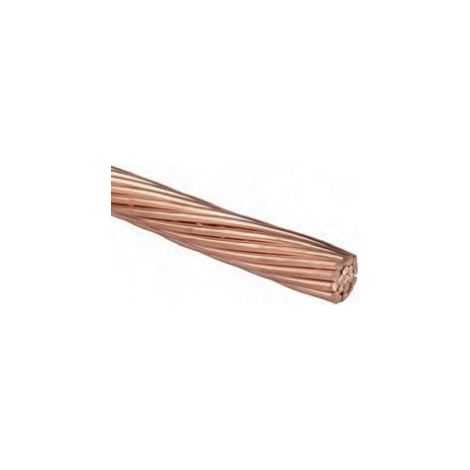 Id Cables – Câble de terre cuivre nu 100m – Section 25mm² – Fil recuit pour installations électriques – Conforme normes NF