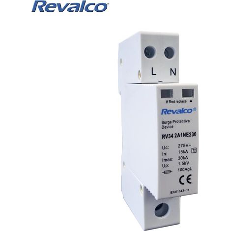 Überspannungs-Ableiter 1p+n 30ka 275v transient 1 Modul (eingeschweißt)