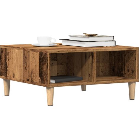Couchtisch Altholz-Optik 60x60x30 cm Holzwerkstoff