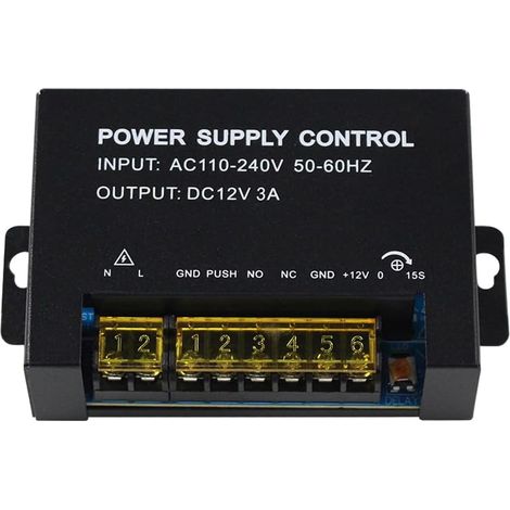 1 Alimentation 12 V, Sortie 3 A, Entrée 110-240 V, Pour Contrôle D'accès, Caméra Interphone (1/5)