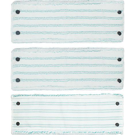 Lot de 3 Têtes de Rechange Compatibles Leifheit - Pads en Microfibre Lavables 42 cm pour Balai à Plancher (1/3)