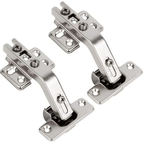 royaluxe - Charnière de porte pliante d'angle à 135 degrés pour armoire de cuisine, meuble, porte, charnière d'angle combinée, lot de 4 (1/5)