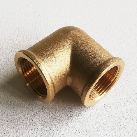 Gomito curva da 3/8 ff in ottone