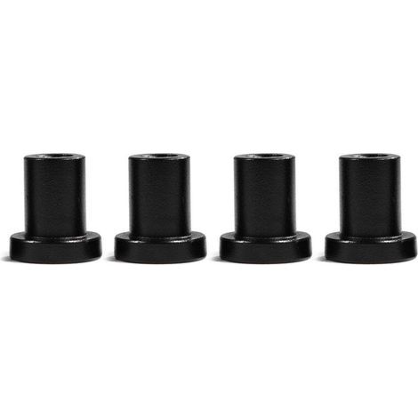 Lot de 4 entretoises pour porte de grange coulissante – Pièces de rechange pour rails de quincaillerie pour porte de grange coulissante, entretoises murales pour rails de quincaillerie pour porte coul (1/5)
