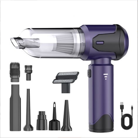 20000Pa Akku-Staubsauger, 4 in 1 Tragbarer Auto-Staubsauger, Staubsauger und Gebläse mit bürstenlosem Motor, USB C Leistungsstarker Mini-Staubsauger für Auto, Haus, Büro, Heimhaar
