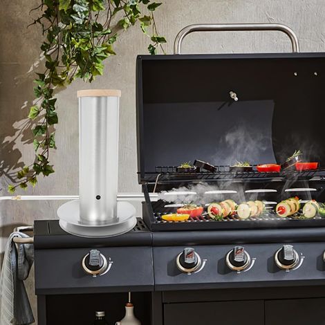 Kaltrauchgenerator mit Pumpe, Edelstahl Rauchgenerator für Räucherofen Elektrisch, Rauchgenerator zum Kalträuchern von Fisch, Fleisch, Käse (1/5)