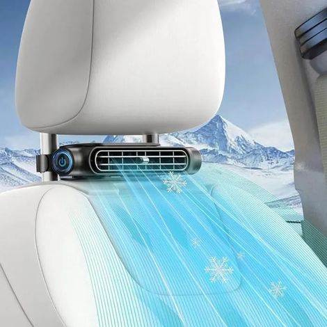Ventilateur de voiture, mini ventilateur USB portable pour siège arrière, 3 vitesses (1/5)