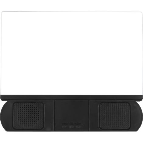 Loupe d'écran de téléphone portable avec support et amplificateur, lentille acrylique 10 pouces, affichage vidéo HD et haut-parleur Bluetooth intégré (noir)
