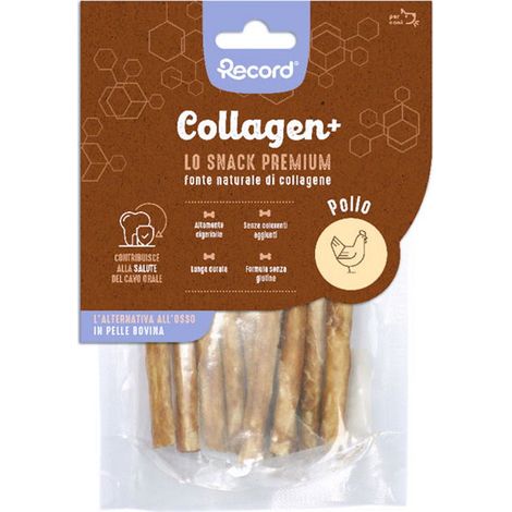 Collagen più 10 Stick pollo per cani 12 confezioni x 60 g cad. - XS/S