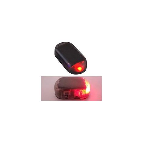 Alarme de Voiture Lumière,L'alarme Solaire de Voiture,Neuf Alarme Voiture Lumière Del,simulé des lumières d'alarme,Solaire Securité Warning Faux Système Lampe Anti-vol Flash Clignotante(Rouge) (1/5)