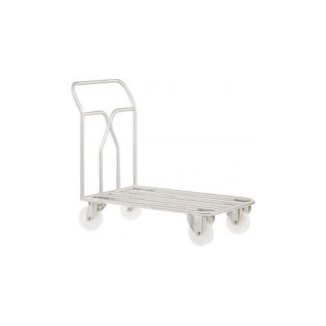 Carrello inox 304 alimentare con piano - Carico 400kg - 800000087/P