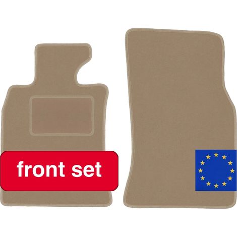 Tapis en velours pour voiture, conçus pour Mini Cooper R56, fibre synthétique durable, Beige (1/5)