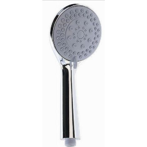 Trade Shop - Soffione Doccia Doccetta Multigetto Doccino Rotondo Moderno 10.5 X 24 Cm 59563 - (1/2)